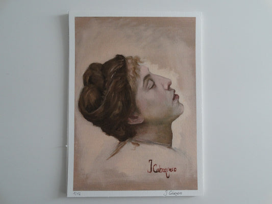 Prints Limitadas - Portrait de femme la tête renversée